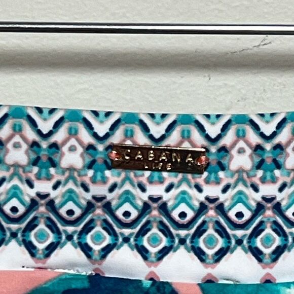 New Cabana Life Upf 50 Preppy Palm 3 Piece Bikini Set Sz S - Picture 10 of 13